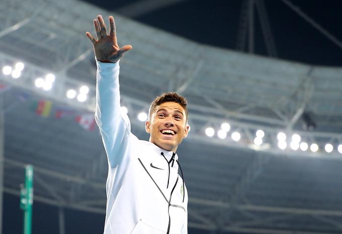 Thiago Braz Da Silva (Brazilija), olimpijski rekord v skoku ob palici, 603 centimetri. | Foto: Reuters