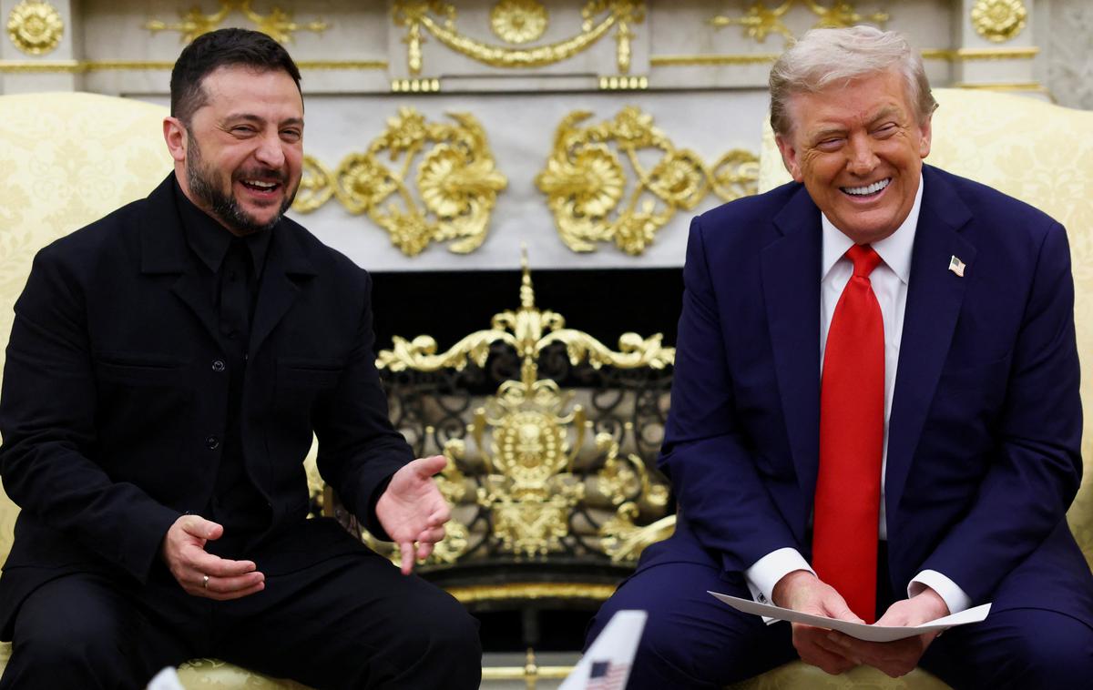 Zelenski, Trump | Donald Trump je ukrajinskega predsednika Volodimirja Zelenskega označil za "prijaznega fanta". | Foto Reuters