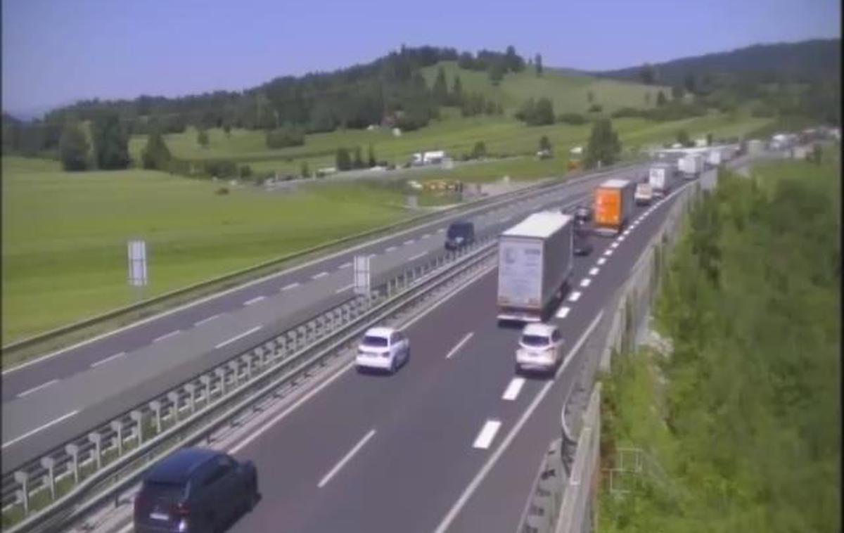 A1/E61/E70, Ljubljana - Koper, portal Unec, pogled proti Ljubljani | Cesta A1/E61/E70, Ljubljana–Koper, portal Unec, pogled proti Ljubljani | Foto DARS