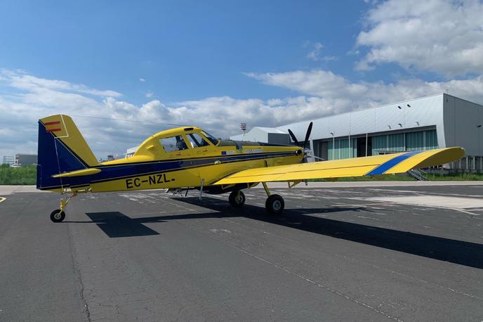 Air Tractor | Prvo letalo je že prispelo, drugo letalo bo v Sloveniji predvidoma junija.  | Foto Ministrstvo za obrambo