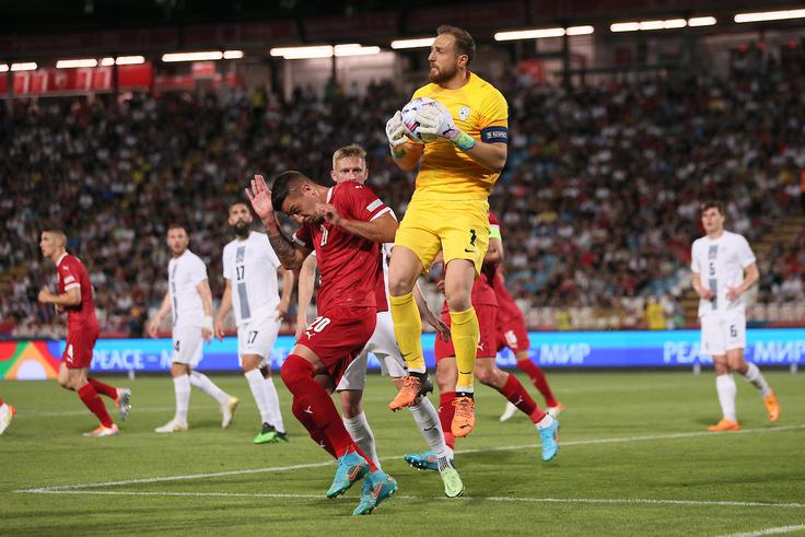 Slovenska reprezentanca je po drugem zaporednem porazu v ligi narodov ostala zasidrana na dnu razpredelnice. | Foto: Sportida