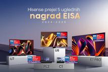 Hisense prejel 5 uglednih nagrad EISA (foto Hisense)