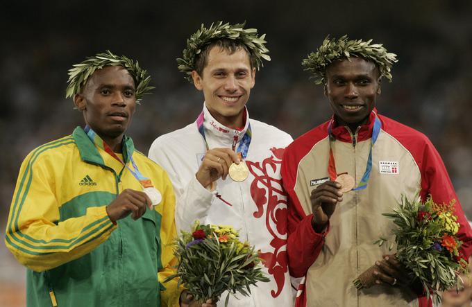 Rus Jurij Borazkovski je leta 2004 v Atenah postal olimpijski prvak v teku na 800 m. Zalokar je bil  njegov velik oboževalec.  | Foto: Guliverimage