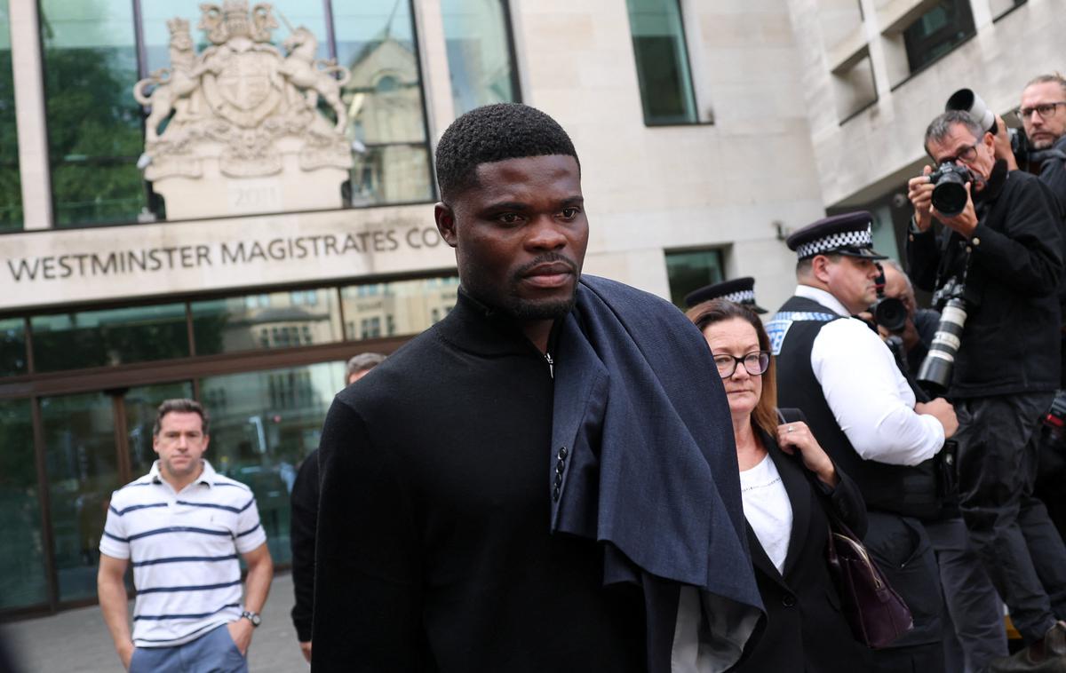 Thomas Partey | Thomas Partey, nekdanji član Arsenala, ki je bil obtožen posilstva in spolnega napada, je na sodišču v Londonu dobil pogojno kazen, vendar so ga izpustili na prostost. | Foto Reuters