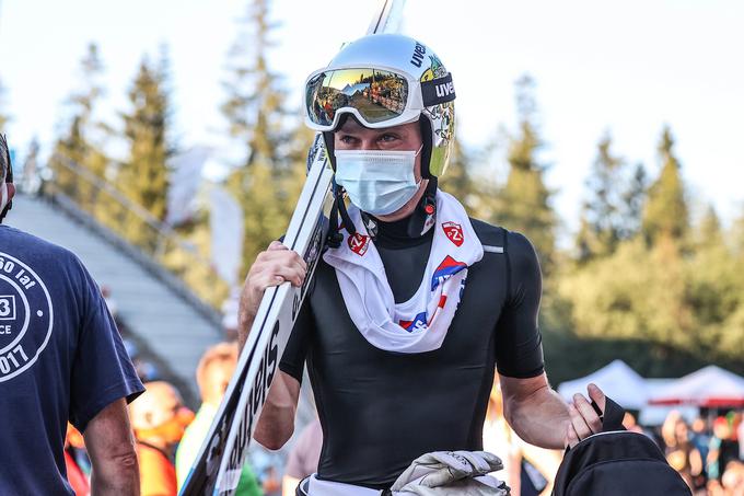 Anže Lanišek je skočil na tretje mesto. | Foto: Sportida