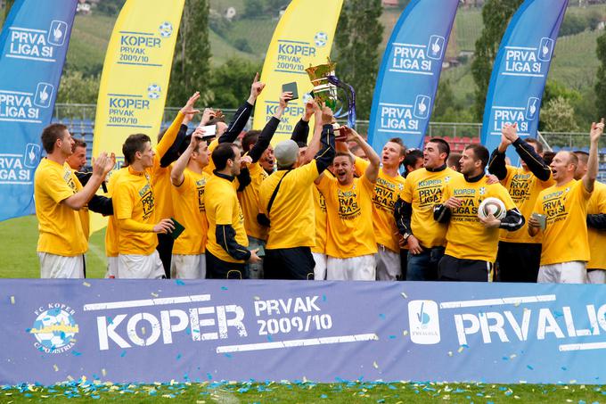 Vršič je dres Kopra prvič oblekel v spomladanskem delu sezone 2009/10, v kateri so kanarčki osvojili naslov državnega prvaka. | Foto: Urban Urbanc/Sportida