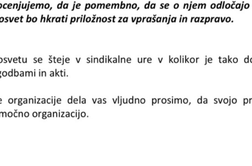 Nenavadno vabilo sindikatov: ure pa naj plačajo davkoplačevalci