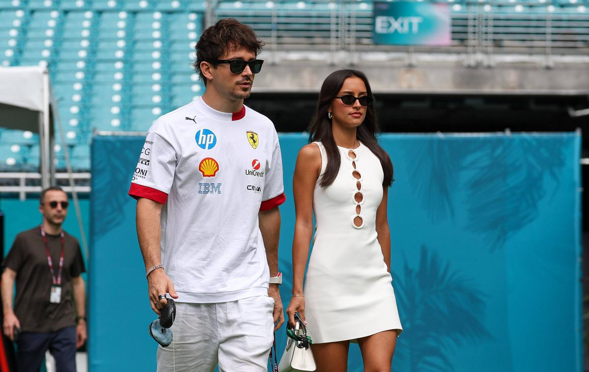 Charles Leclerc in Alexandra Saint Mleux | Charles Leclerc in Alexandra Saint Mleux sta par od leta 2023. | Foto Guliverimage