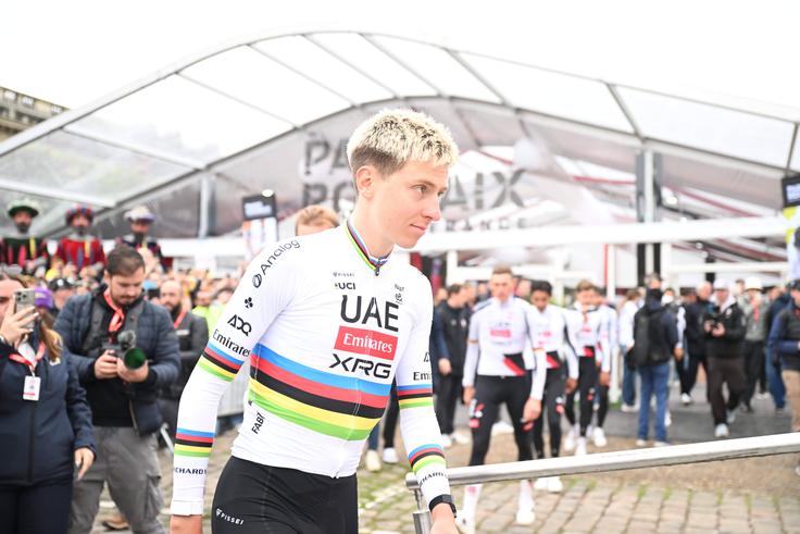 Na predstavitvi ekip pred francosko tlakovano klasiko Pariz-Roubaix. | Foto: Guliverimage