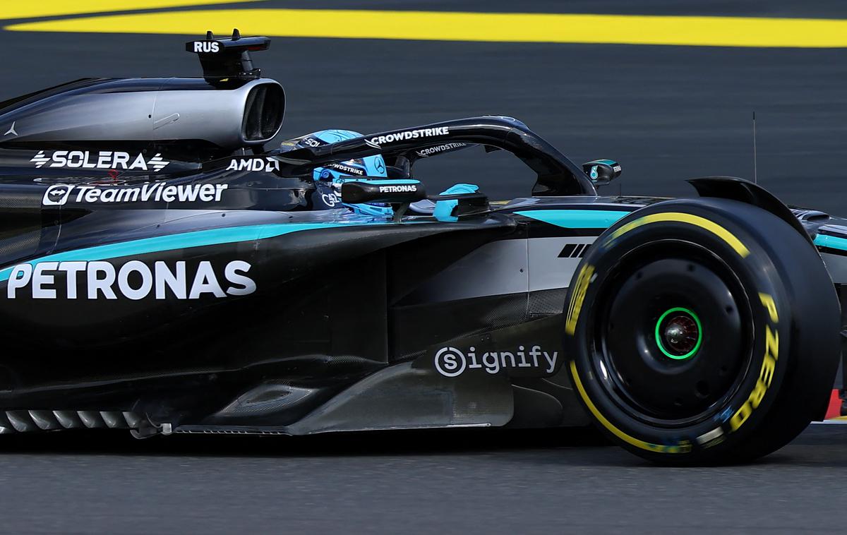 Spa George Russell Mercedes | George Russell naslednje leto z novim Mercedesom prek 400 kilometrov na uro? Malo verjetno. | Foto Reuters