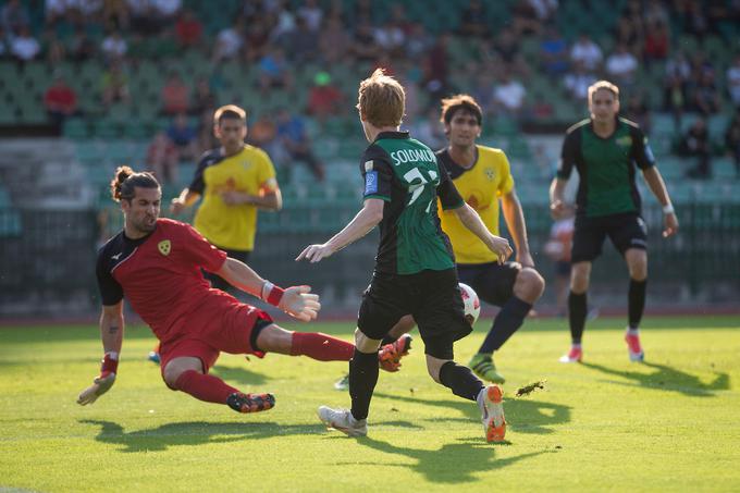 Ante Solomun je branil barve Rudarja tudi na evropskih tekmah. V 1. SNL je igral tudi v dresu Zavrča. | Foto: Urban Urbanc/Sportida