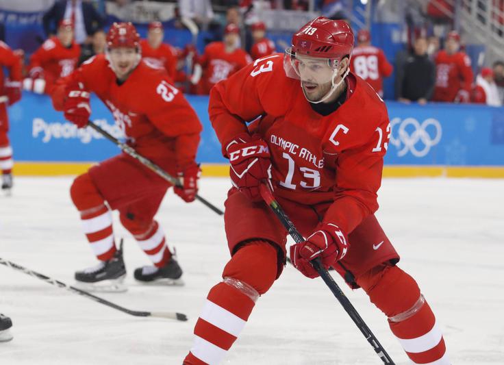 Pavel Dacjuk bo po olimpijskih igrah kapetan tudi na svetovnem prvenstvu. | Foto: Reuters