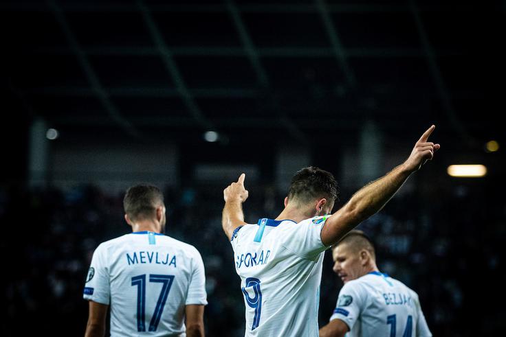 Slovenci so v petek v Stožicah z 2:0 premagali Poljsko. | Foto: Grega Valančič/Sportida