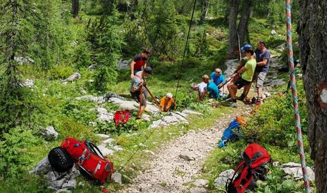 "Težko" reševanje na planini nad Bohinjem