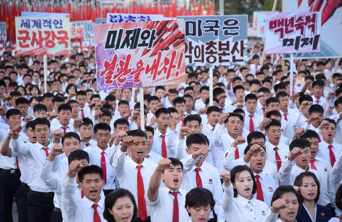 V soboto so v Severni Koreji potekale protiameriške demonstracije. | Foto: Reuters