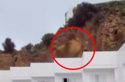 Katastrofa na priljubljeni turistični destinaciji: skala se je zrušila na hotel, turisti v paniki kričali