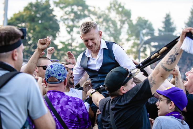 Radovan Karanović je Maribor popeljal do zadnjega naslova prvaka. | Foto: Blaž Weindorfer/Sportida