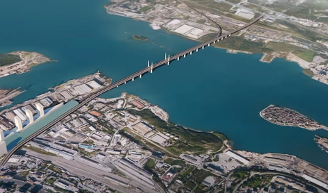 Nov most na Hrvaškem: visok bo kot pelješki, imel bo štiri pasove