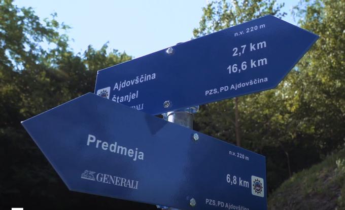 Na Slovenski trunokolesarski poti nas usmerjajo usmerjevalne table, ki jih je Planinska zveza Slovenije postavila v sodelovanju z Zavarovalnico Generali. | Foto: 