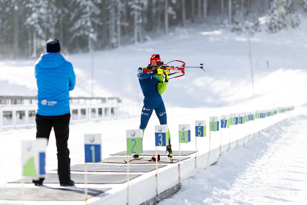 Pokljuka, trening in tiskovka slovenske biatlonske reprezentance