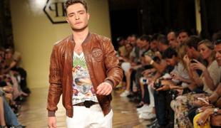 Ed Westwick se je preizkusil v vlogi manekena