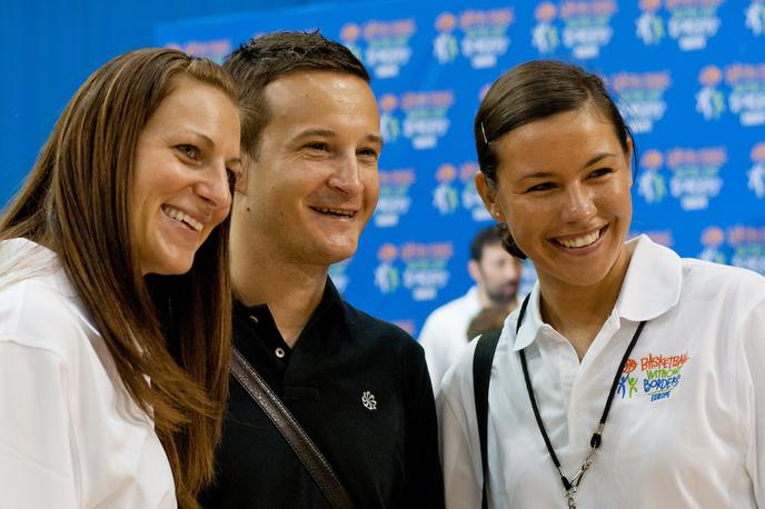 Vanja Černivec | Vanja Černivec (desno) že dolga leta deluje v košarki, zdaj je postal prva skavtinja Chicago Bulls. | Foto Matic Klanšek Velej/Sportida