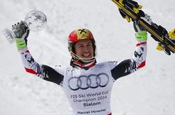 Hirscher ubranil slalomski kristalni globus