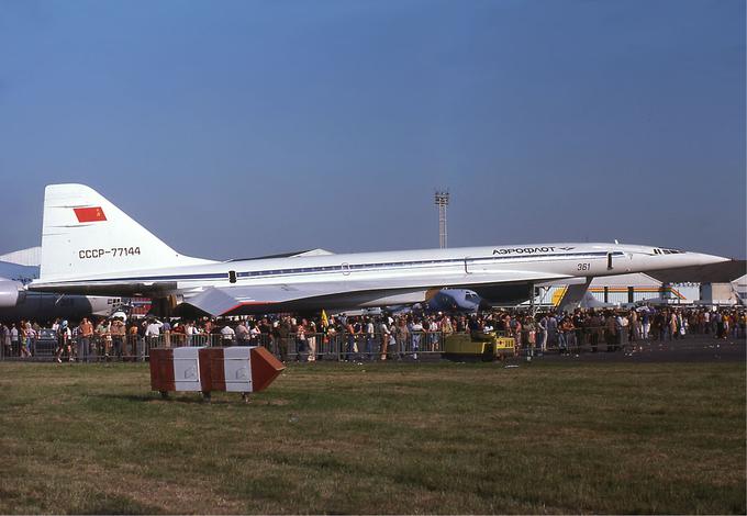 Aeroflotov tupoljev Tu-144 na pariškem letalskem mitingu. | Foto: Wikimedia Commons