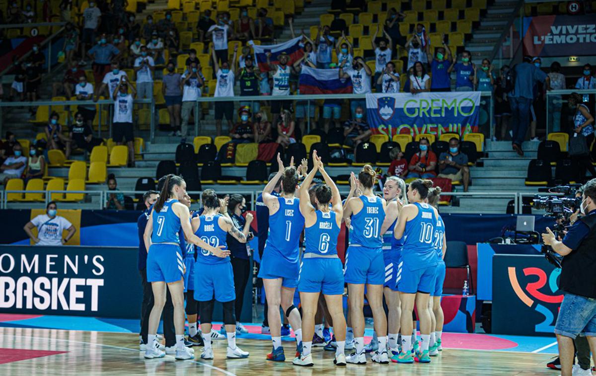 EuroBasket 2021: Slovenija - BiH | Slovenske košarkarice so uspešno končale predtekmovanje na evropskem prvenstvu v Strasbourgu. Njihova uvrstitev v skupini C bo znana po zadnji tekmi med Belgijo in Turčijo.  | Foto FIBA