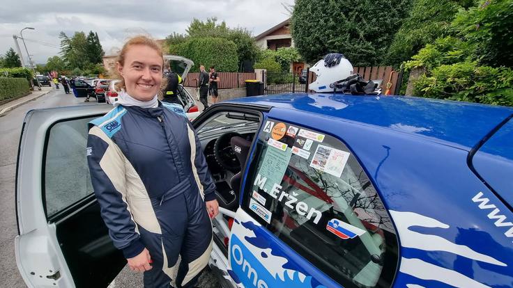 Maša Eržen (peugeot 306) – po treningih vodilna v najbolj množičnem razredu državnega prvenstva 5B. | Foto: Gregor Pavšič
