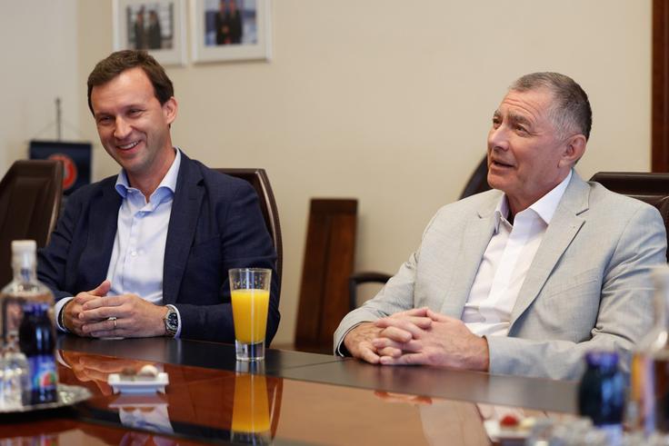 S predsednikom Evropske atletike Dobromirom Karamarinovom | Foto: Nik Rovan