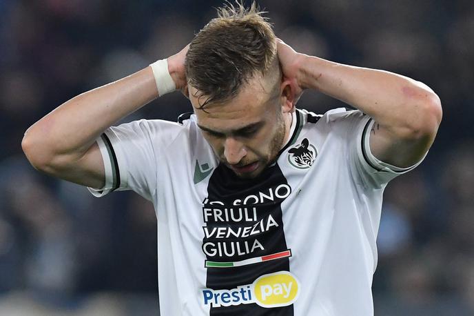 Sandi Lovrić | Sandi Lovrić zaradi poškodbe ne bo mogel zaigrati na dvoboju med Udinesejem in Milanom. | Foto Guliverimage