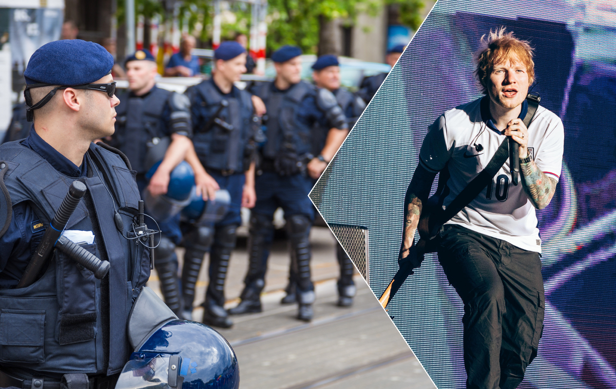 Ed Sheeran, hrvaška policija | Koncert Eda Sheerana je na sporedu v soboto popoldne oziroma zvečer. Na prizorišču bo prisotna policija, ki bo skrbela za varnost in nemoten potek prireditve. | Foto Guliverimage/Shutterstock