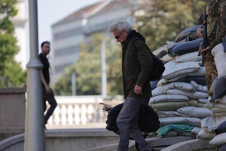 Sean Penn v Zagrebu. | Foto: Pixsell/Marko Seper
