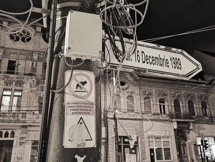 Ceausescu Romunija Ulica 16. decembra 1989 v Temišvari na zahodu države, kjer se je tega dne začela romunska revolucija. | Foto: Gregor Pavšič