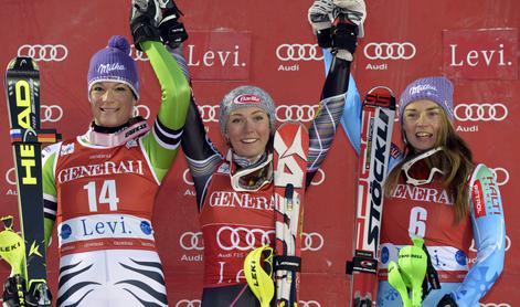 Za prvega jelena je morala premagati tudi Tino Maze