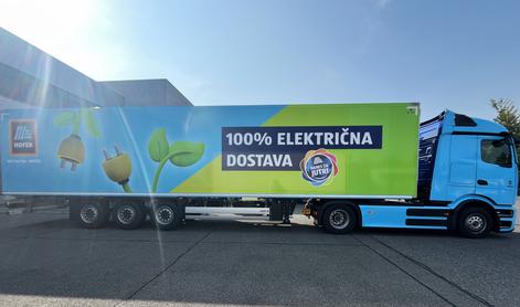 Hofer presenetil – v trgovine dostavlja s tem vozilom