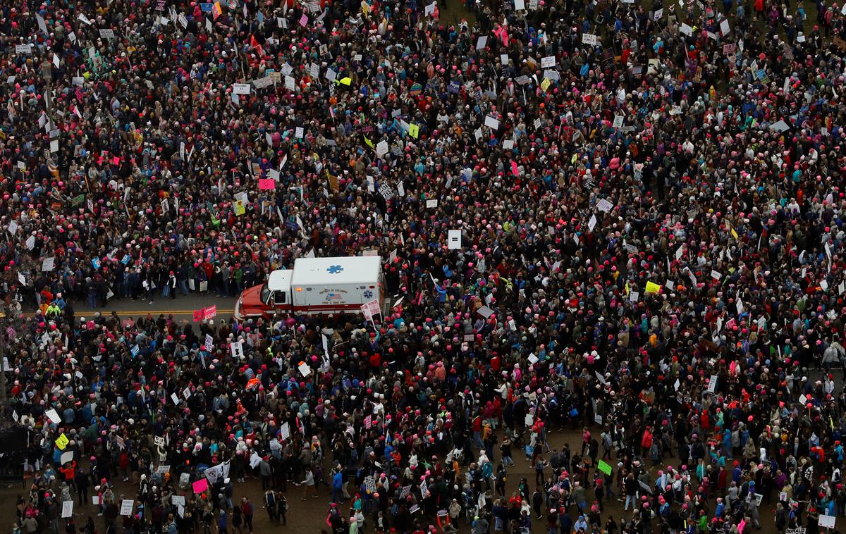 protesti, Donald Trump, pohod žensk | Foto Reuters