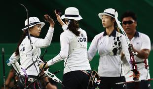 Južnokorejke osvojile ekipno zlato v lokostrelstvu