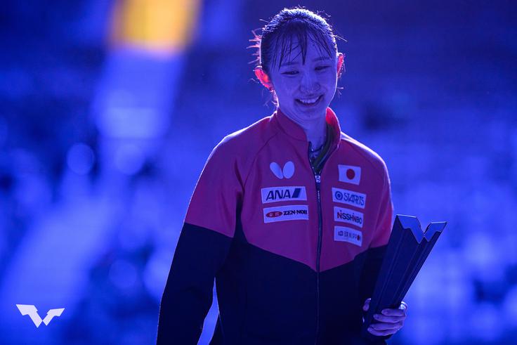 Hina Hayata je slavila v ženski konkurenci. | Foto: worldtabletennis.com