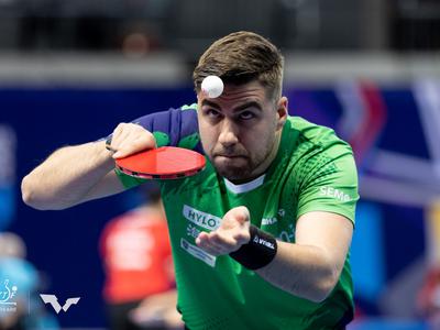 Slovenska namiznoteniška reprezentanca v izločilnih bojih proti Nemčiji