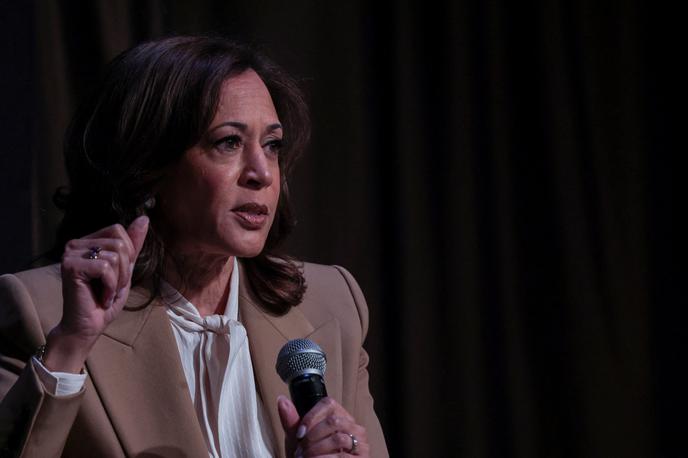Kamala Harris | "Morda. Morda. Razmišljam o tem," je dejala 61-letna demokratka glede vnovične predsedniške kandidature. | Foto Reuters