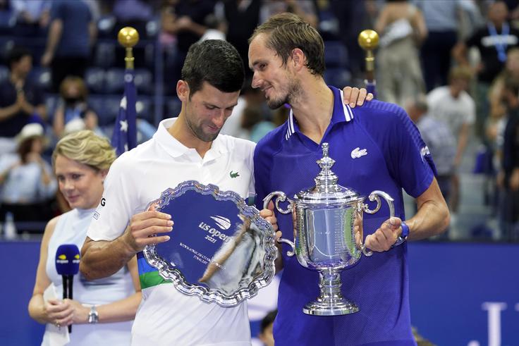 Zadnji grand slam turnir v tem koledarskem letu je dobil Rus Danil Medvedev. V finalu je ugnal prvega igralca sveta Novaka Đokovića. | Foto: Guliverimage/Vladimir Fedorenko