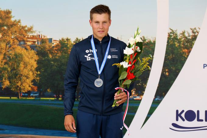 Matej Trojanšek je osvojil bronasto medaljo. | Foto: Kajakaška zveza Slovenije