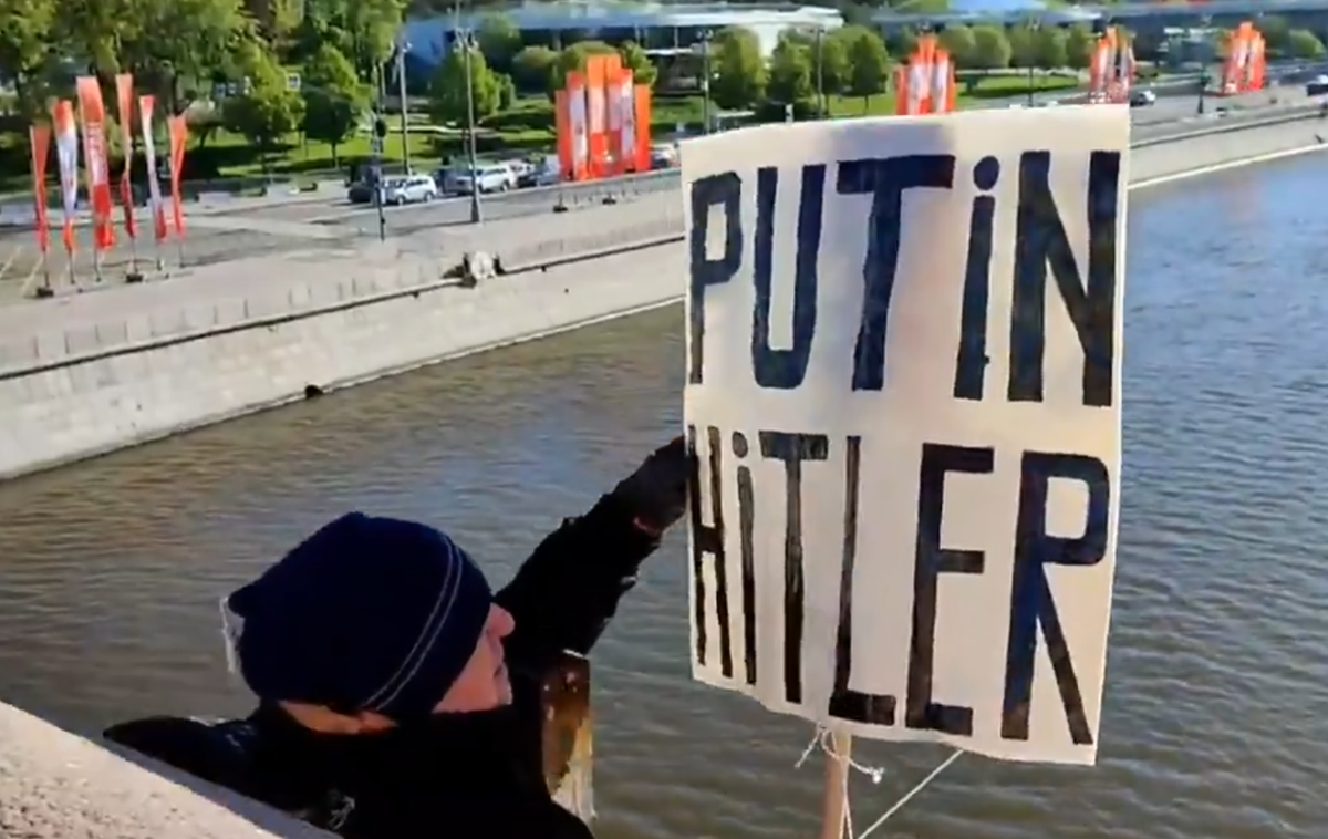 Putin protest Moskva | Protesti proti vladajoči oblasti so v Moskvi v zadnjem času izredno redki.  | Foto Posnetek zaslona
