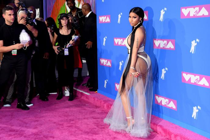 VMA, MTV | Nicki Minaj prisega na razgaljajoče obleke. | Foto Getty Images