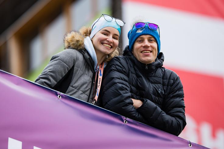 Pozdravlja zaključek sezone v Planici, v kateri želi preleteti daljavo moža Aljaža.
 | Foto: Grega Valančič