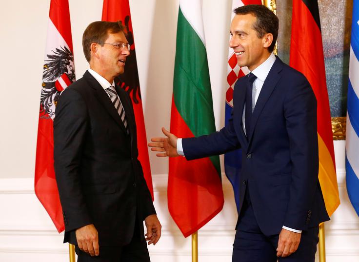 Dunaj migranti Miro Cerar | Foto: Reuters