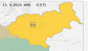 Arso zaradi vetra izdal oranžno opozorilo