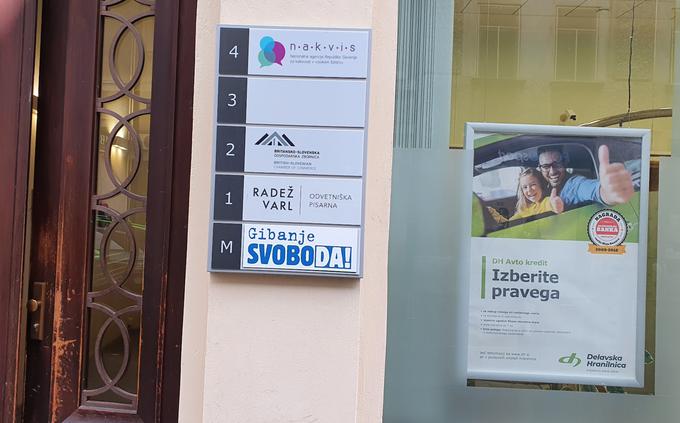 Stranka Gibanje Svoboda ima sedež na Miklošičevi 7 v središču Ljubljane. | Foto: Peter Jančič